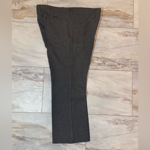 Wrangler Dress Pants 36x29 Gray Textured Polyester Work Slacks B2HG - Picture 1 of 9
